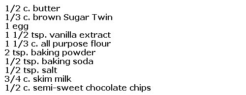 chocolate diabetic chip cookies